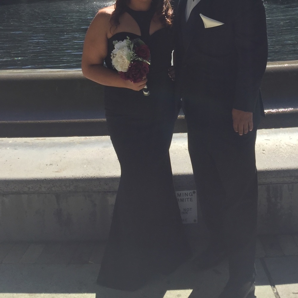 Wisor black floor length dress